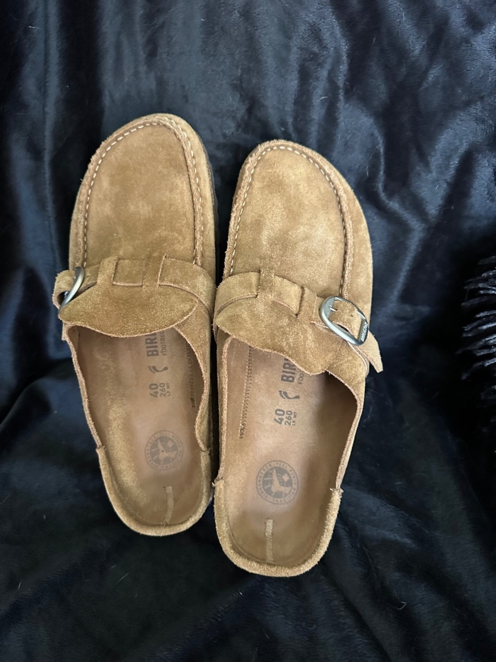 BIRKENSTOCK BUCKLEY Women's Size 9 tan mule buckle loafer